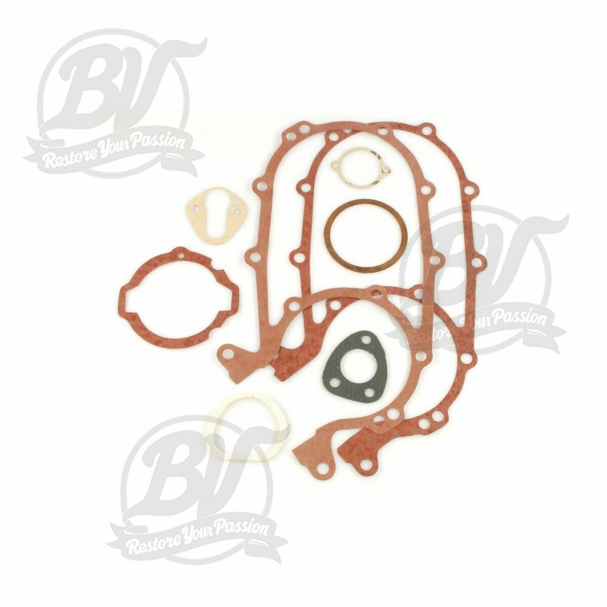 Jeu joints pour moteur -VESPA- 125cc (1952-1957) - Vespa Wideframe VM, VN, Hoffmann HC, M24 K&ouml;nigin, ACMA - 150cc (1954-1959) Vespa VB1T, VL1T-VL3T, T2 (VD1T), T3 (VD2T), GL150 ACMA (VGL1T)