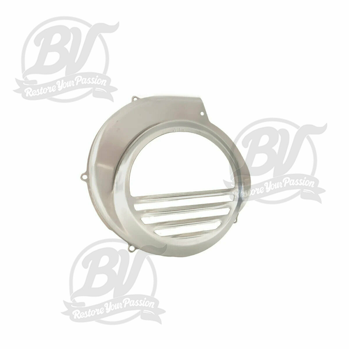 Cache turbine Vespa PX80, PX125, PX150, PX200 - mod&egrave;les qui ne sont &eacute;quip&eacute;s que d'une p&eacute;dale de kick - gris