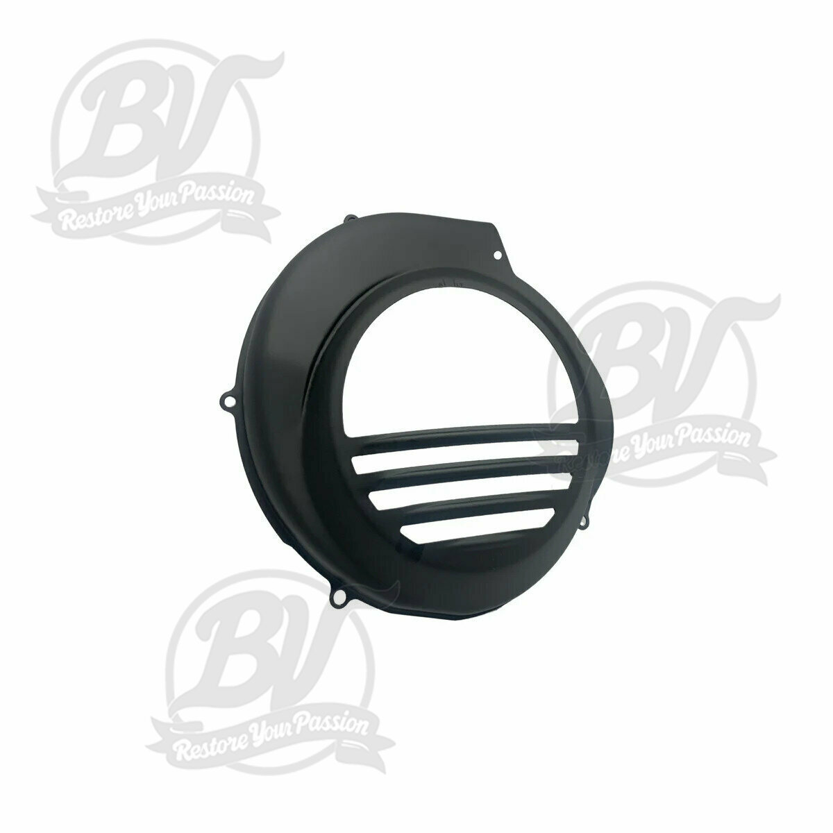 Cache turbine Vespa PX mod&egrave;les avec d&eacute;marreur &eacute;lectrique noir 