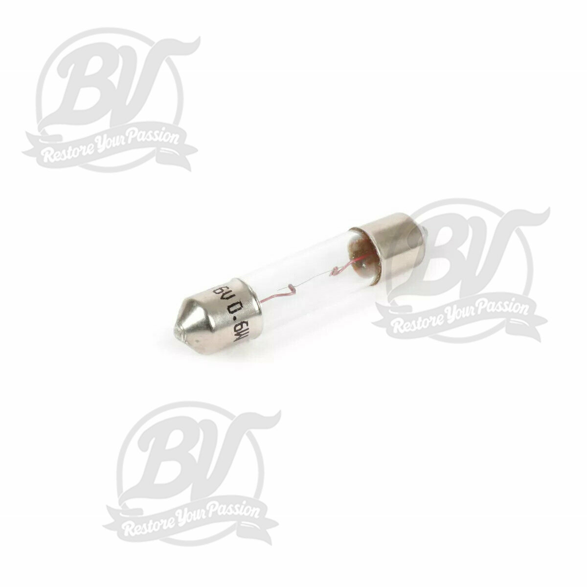 Ampoule navette 6V 0.6W SV5,5 6x31mm blanc (pour compteur)