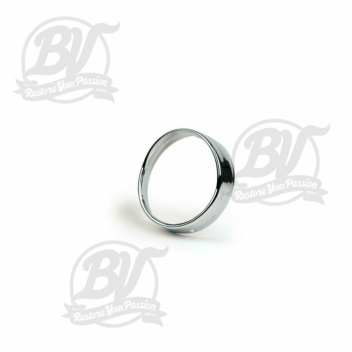 Cerclage de phare &Oslash;=115/120mm- Vespa VNB3T-VNB6T, VBA1T, VBB1T-VBB2T, GS150 / GS3 (VS4T-VS5T), GS160 / GS4 (VSB1T) - chrom&eacute;