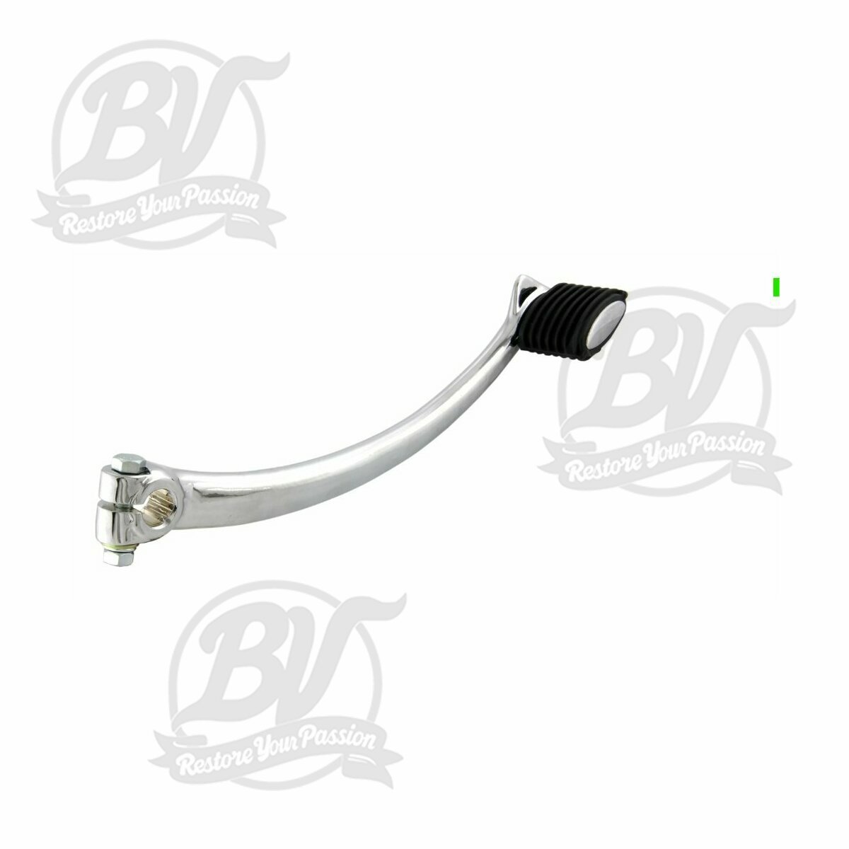 Kick Vespa Sprint150 (VLB1T), Sprint Veloce, GT125 (VNL2T), GTR125 (VNL2T), GL150 (VLA1T), Super, VBB2T, VL1-3T- partiellement dent&eacute; - aluminium poli 