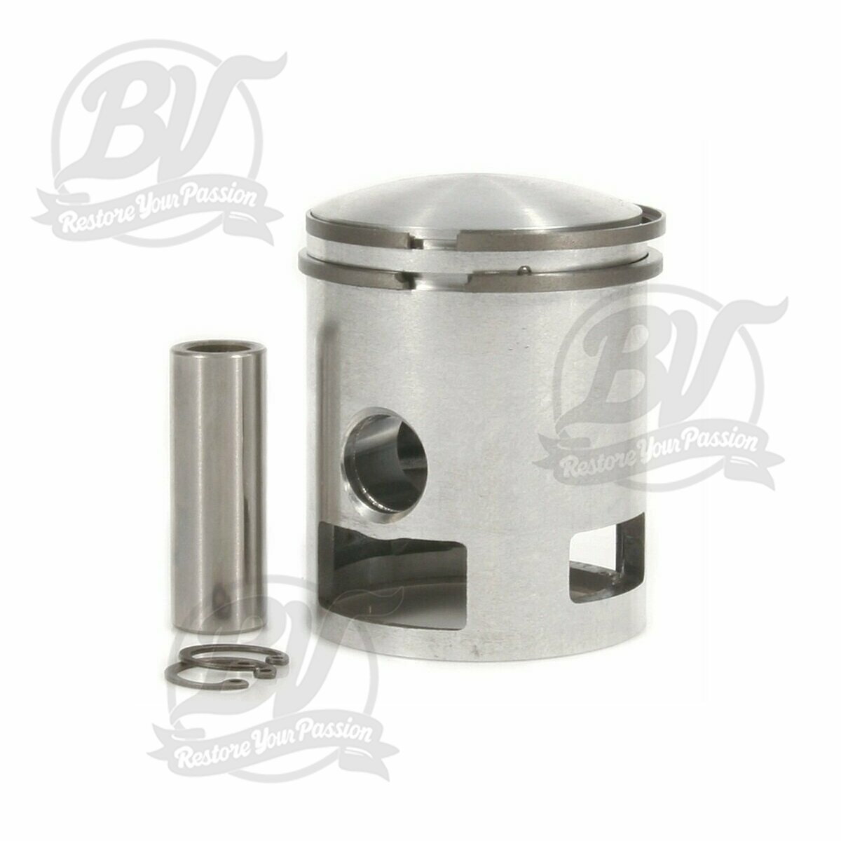 Piston &Oslash; 52.7mm (cote 1&egrave;re rectification) Vespa 125cc 3 transferts - Vespa PX125, Cosa125
