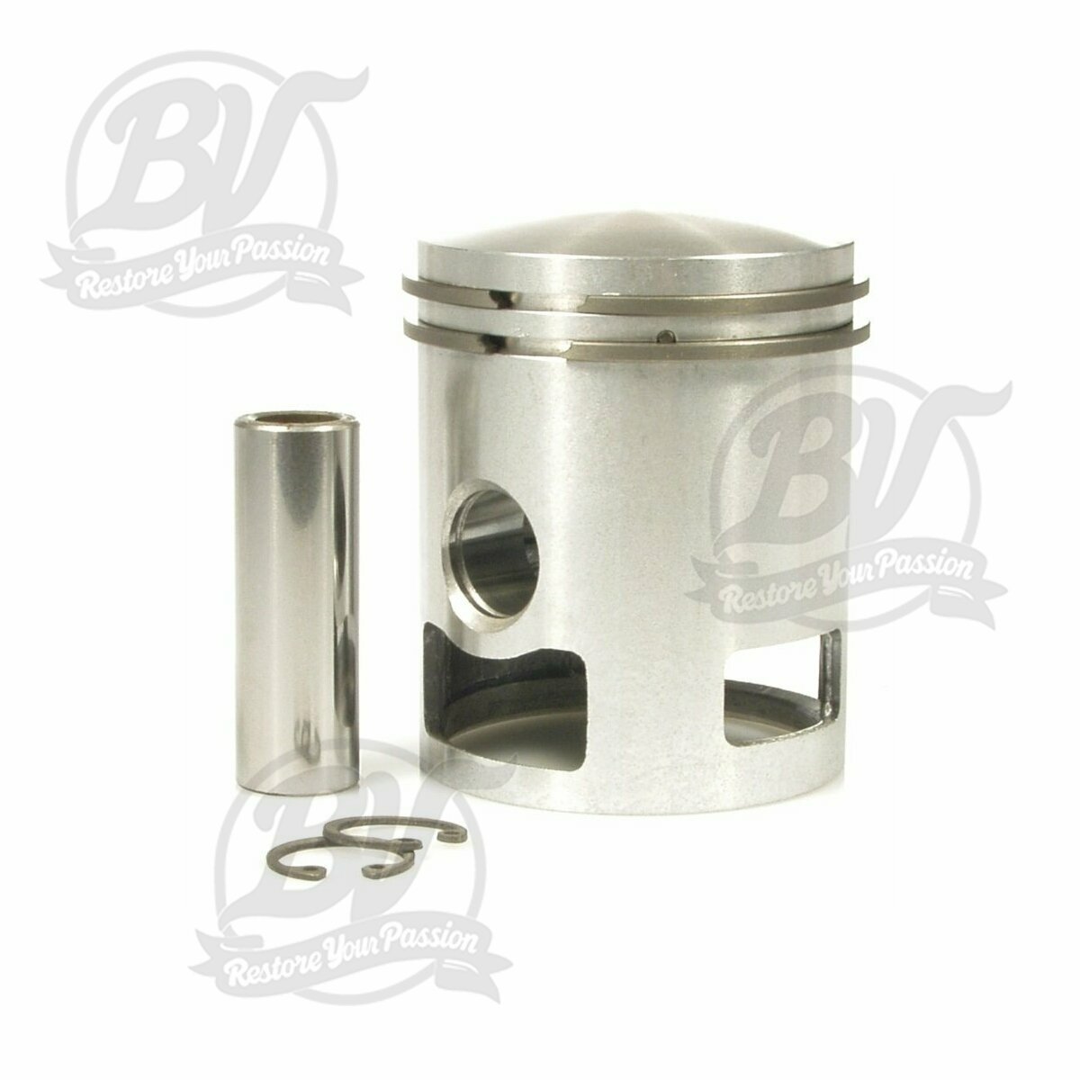 Piston &Oslash; 52.7mm (cote 1&egrave;re rectification) Vespa 125cc 3 transferts - Vespa PX125, Cosa125