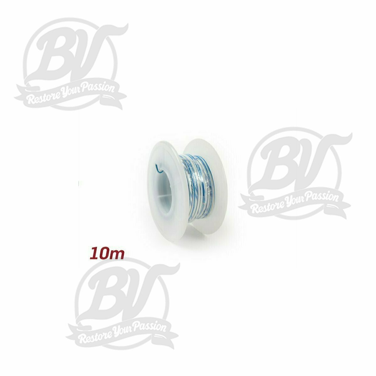 C&acirc;ble &eacute;lectrique blanc/bleu 0,85mm&sup2; 10m