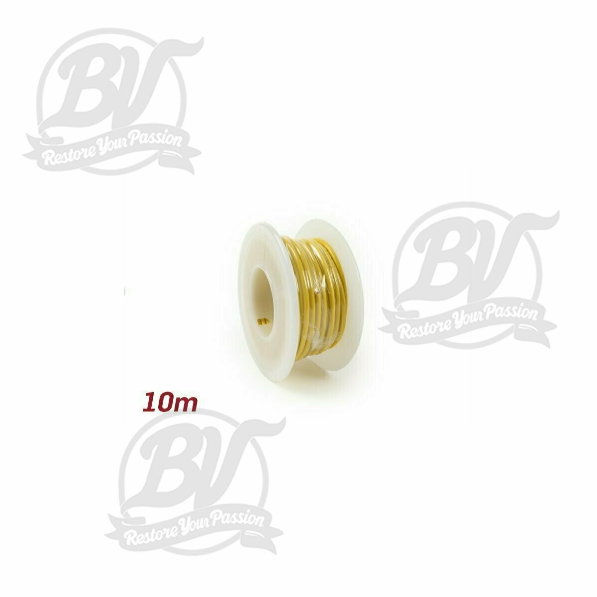 C&acirc;ble &eacute;lectrique jaune 2,0mm&sup2; 10m