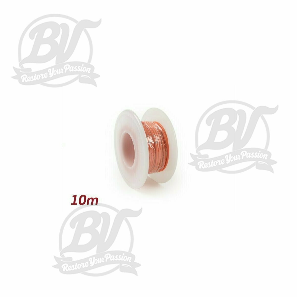 C&acirc;ble &eacute;lectrique orange 0,85mm&sup2; 10m
