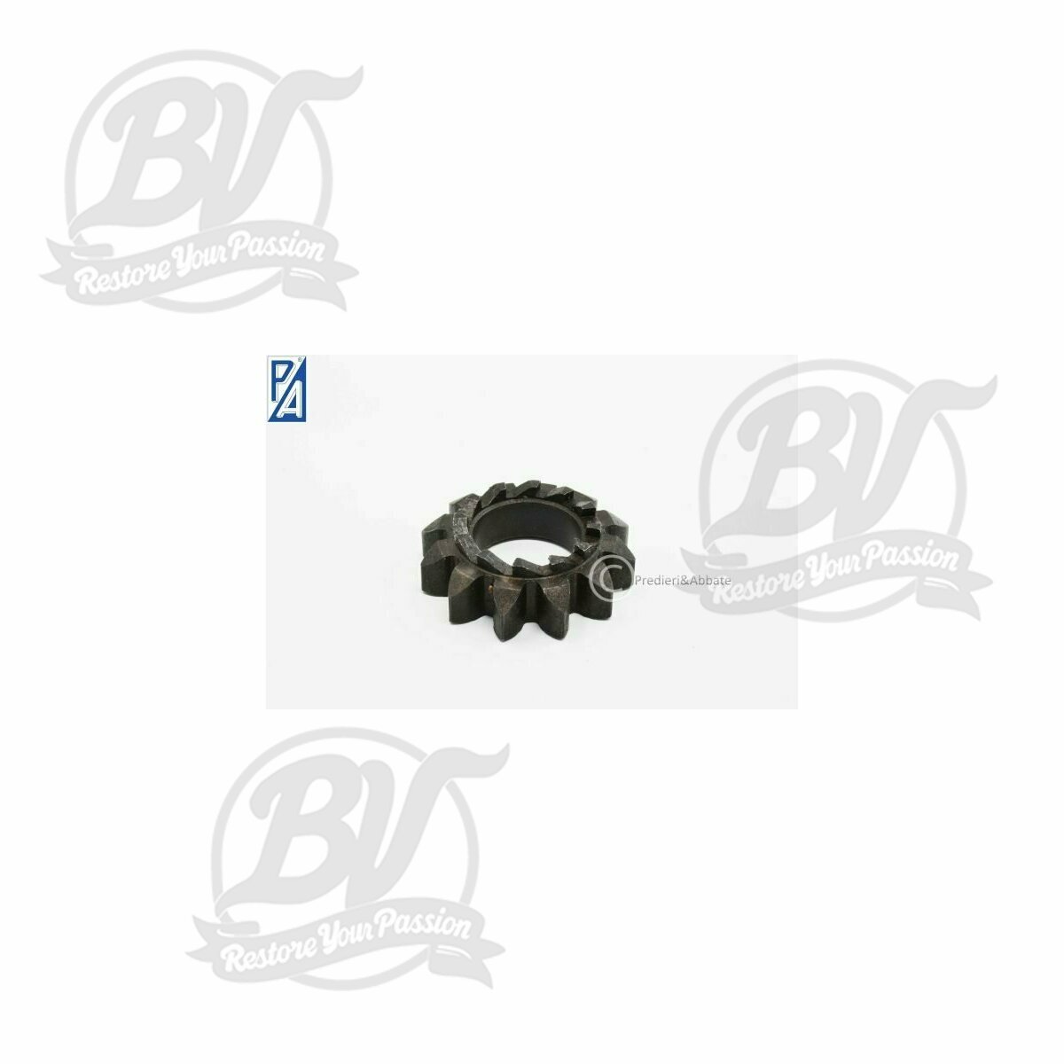 Pignon d&eacute;marreur Vespa P 125X (-146313), P 150X/E (-264564), Sprint150 (VLB1T), GT125 (VNL2T), GTR125 (VNL2T), GL150 (VLA1T), GS160 / GS4 (VSB1T), SS180 (VSC1T) - 12/12 dents, &Oslash;=21,8mm