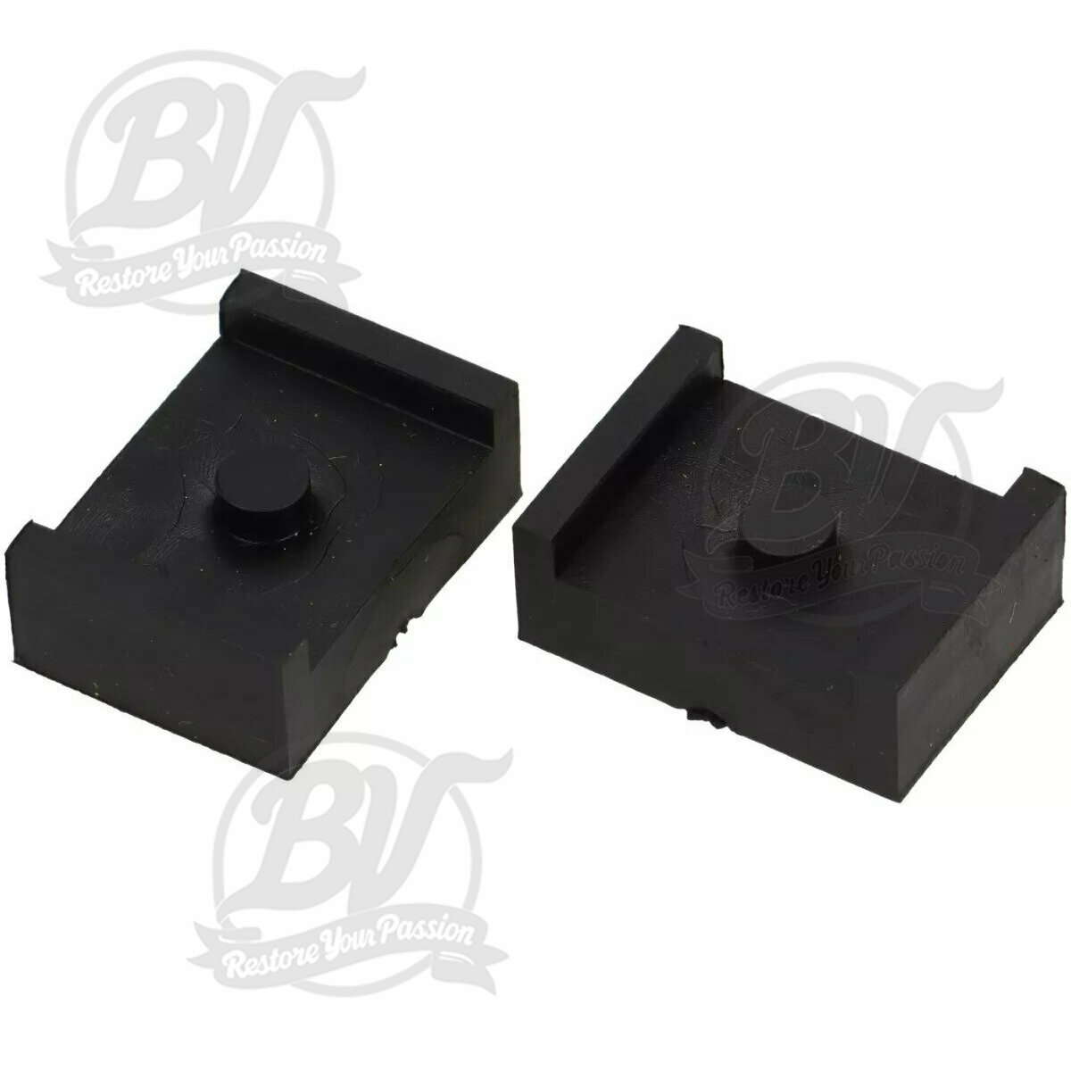 Tampons en caoutchouc de r&eacute;servoir Vespa 125/150 V1-15/V30-33/VM1-2/ VB1T V30 > VB1 GS150, set de 2 pi&egrave;ces