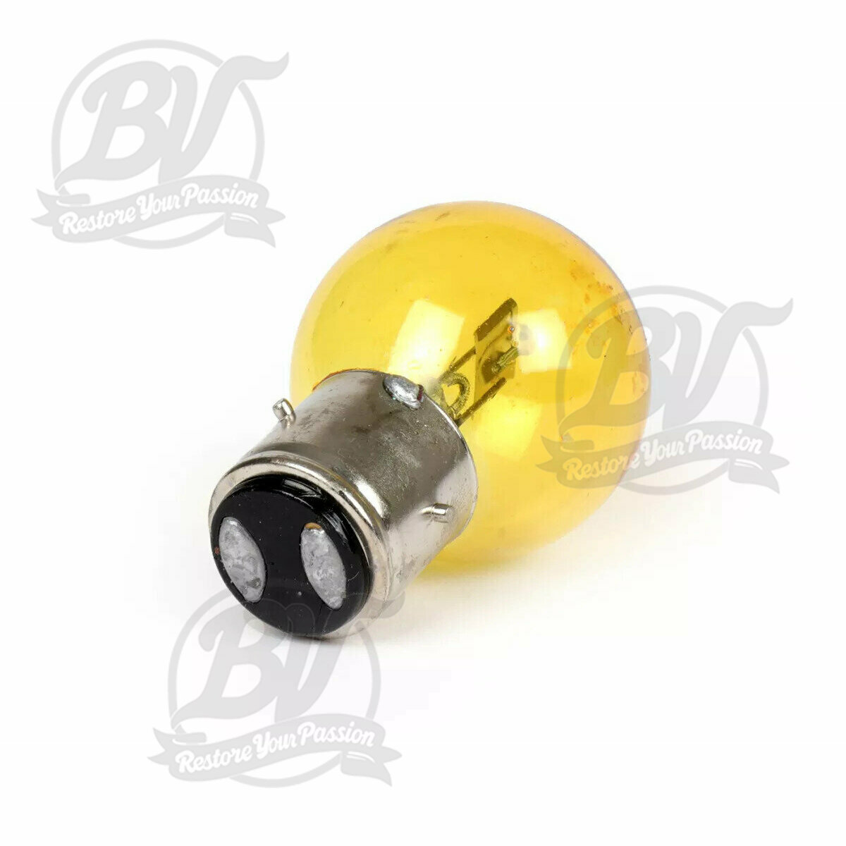 Ampoule BA21D 12V 35/35W - jaune - pour optique de phare ACMA