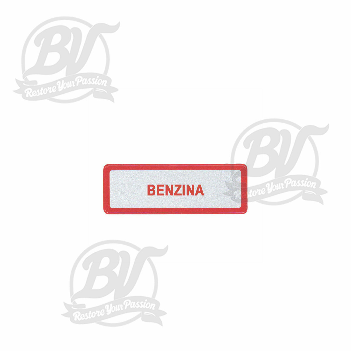 Autocollant r&eacute;servoir Benzina
