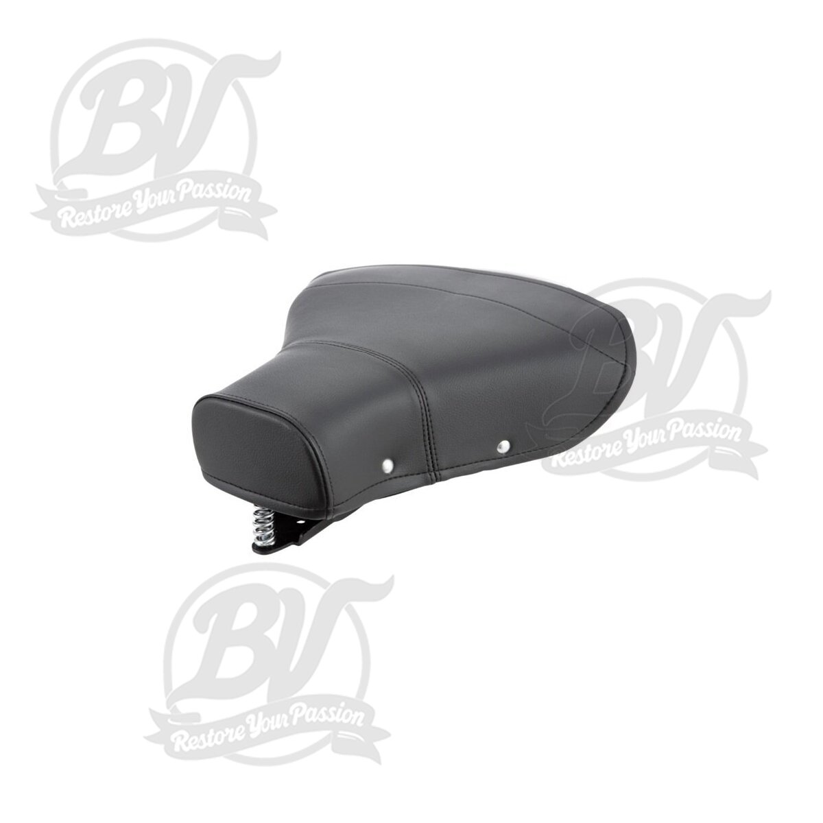 Selle monoplace noir-noir avant Vespa 150 Acma