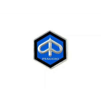 Insigne guidon 26mm Vespa Piaggio hexagonal 