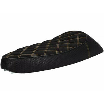 Selle -NISA Golden Girl- Vespa Largeframe PX, Sprint, TS, GT/GTR, VBB - noir/or
