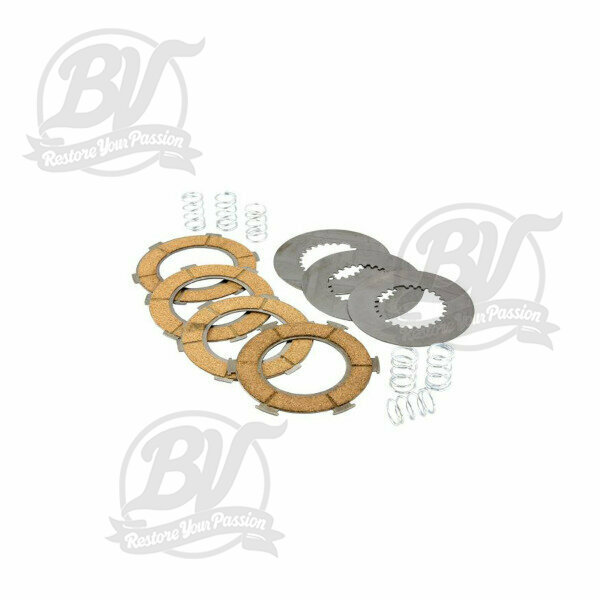 Kit disques d'embrayage Ferodo FCS0607M pour embrayage 6 ressorts, 4 disques (3 disques lisses et 6 ressort inclus)