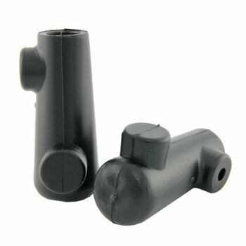 Paire embouts b&eacute;quille Vespa &Oslash;=16mm noir