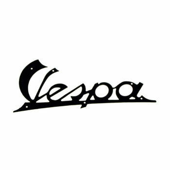 Insigne de bouclier avant Piaggio Vespa noir