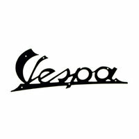 Insigne de bouclier avant Piaggio Vespa noir