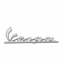 Insigne tablier Vespa (99x33mm) - Vespa PX, GTL, GTS125, GTS Super, GTV, LX, LXV, S - auto-adhésif