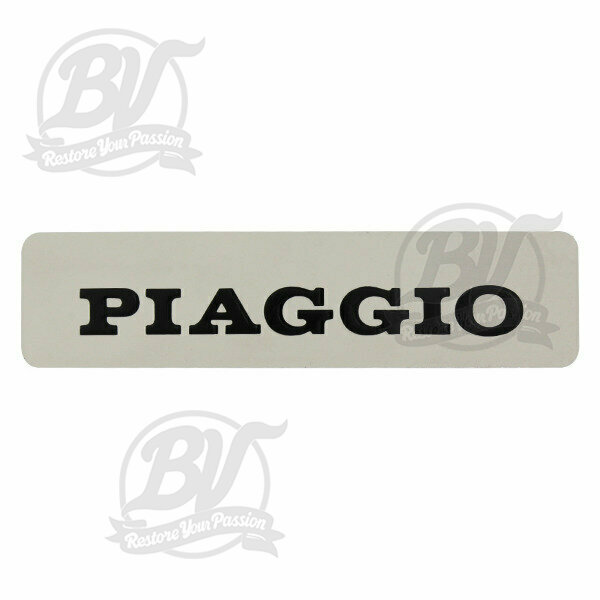 Insigne Piaggio aluminium 115x28 mm