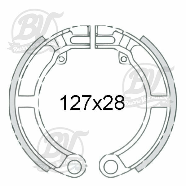 Mâchoires de frein arrière RMS Vespa 125/150 Super, P150S