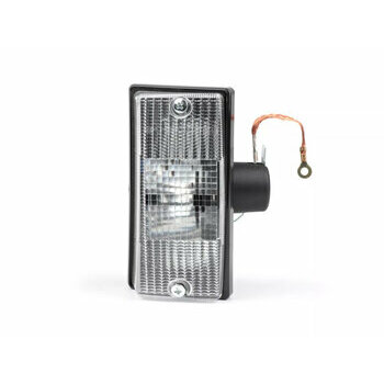 Clignotants Vespa PX Noir - Verre blanc - Avant droit