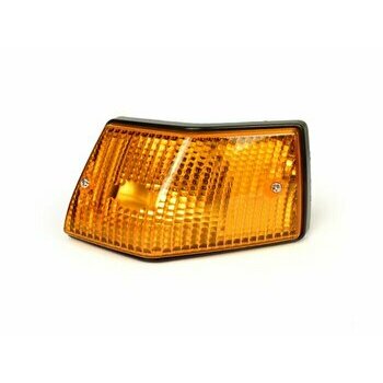 Clignotant Vespa PX Noir - Verre orange - Arri&egrave;re droit
