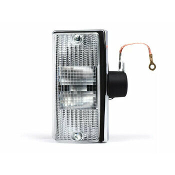 Clignotant Vespa PX Chrome - Verre blancs - Avant droit