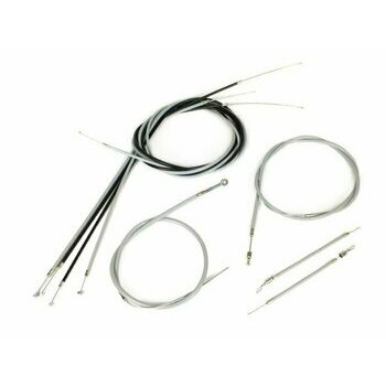 Set c&acirc;bles -BGM ORIGINAL, &acirc;me avec guidage en PE- Vespa V50, V90, PV125, ET3