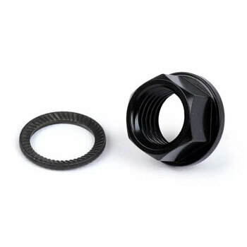 &Eacute;crou embrayage M12x1,50 collerette &Oslash;=18,6mm, hauteur=9mm, taille de cl&eacute;=15mm -BGM PRO- (remplace &eacute;crou cr&eacute;nel&eacute;, compatible avec Vespa PX, Rally180 (VSD1T), Rally200 (VSE1T), Sprint, T5 125cc, Cosa1)