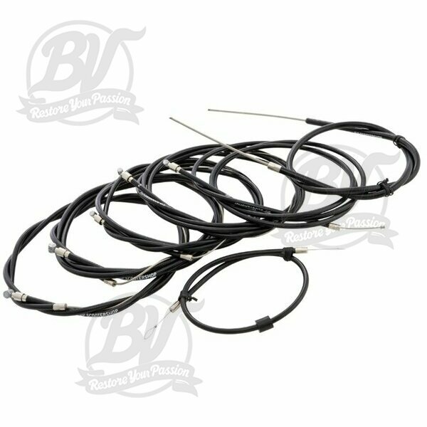 Kit de câble SIP PERFORMANCE noir pour Vespa 125 VNB2->/GT/GTR/Super/TS/150 VBB/T4/Sprint/V./Super/Rally, sans lubrification séparée