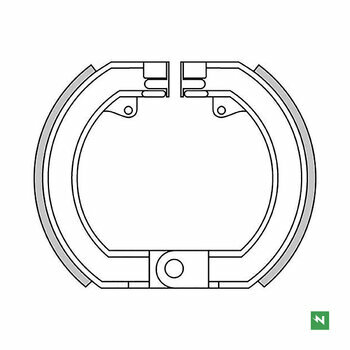 M&acirc;choires de frein -NEWFREN &Oslash;=150x25mm Largeframe