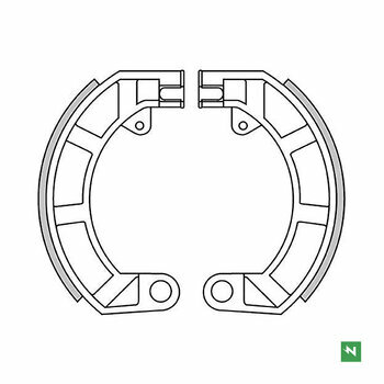 M&acirc;choires de frein arri&egrave;re NEWFREN Vespa 50 Special, 125 ET3 Primavera