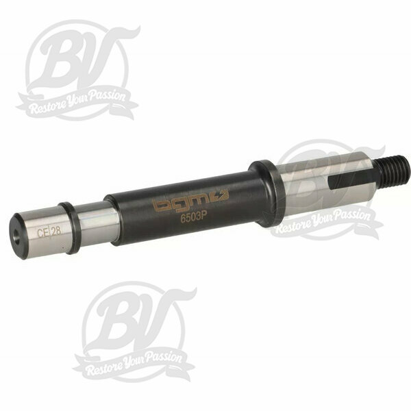 Axe pignon élastique BGM Original Vespa PX125, PX150, PX200, Cosa, T5 125cc - logement roulement Ø=15mm, bague Ø=13mm, l=121mm