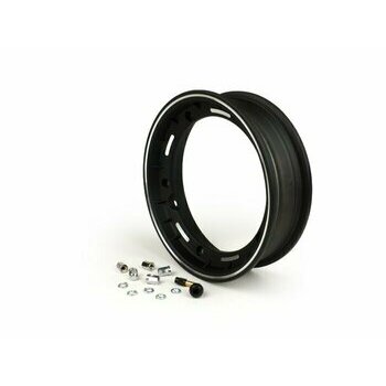 Jante noire Tubeless 2.50-10 pouces, aluminium