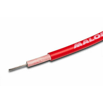 C&acirc;ble d'allumage -MALOSSI- silicone, 45cm, &Oslash; 7 mm, rouge