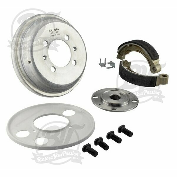 Kit de conversion tambour arrière 10 à 8 pouces SIP Vespa Wideframe