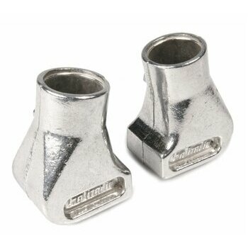 Paire embouts b&eacute;quille &Oslash;=22mm aluminium 