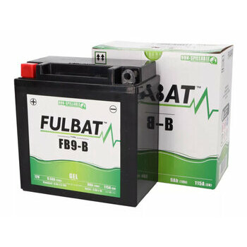 Batterie gel sans entretien FULBAT 12N9-4B1 / YB9-B, 12V 9Ah, 135x75x139mm