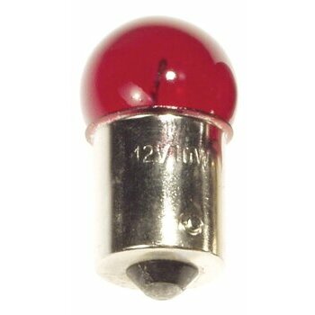 Ampoule -BA15S- 12V 10W - rouge