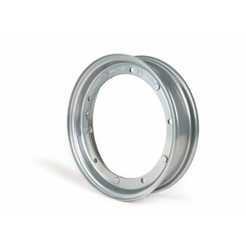 Jante -BGM ORIGINAL 2.10-10 pouces, acierV2.0 - Vespa (type PX) - Vespa Smallframe V50, 50N, Special, PV, ET3, PK50-125 (S/XL/XL2), Largeframe PX, T5, Sprint, Rally, GT/GTR, LML Star, Deluxe - gris