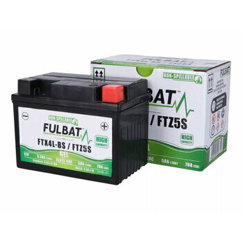 Batterie (gel), sans entretien -FULBAT FTX4L-BS, 12V 5Ah, 112x68x86mm