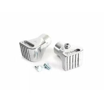 Paire embouts b&eacute;quille &Oslash;=20mm aluminium