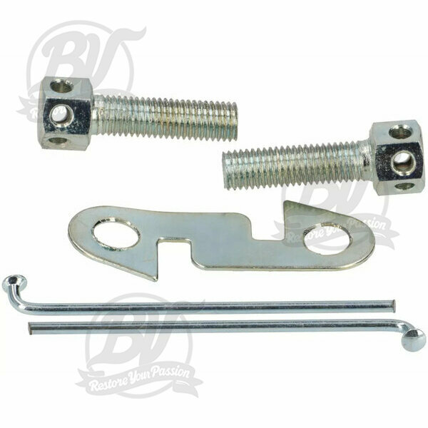 Kit 2 vis de rocher de kick M7 avec plaque de sécurité Vespa VL, VB1