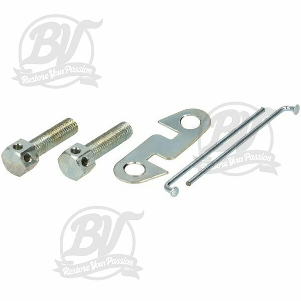 Kit 2 vis de rocher de kick M7 avec plaque de sécurité Vespa VL, VB1