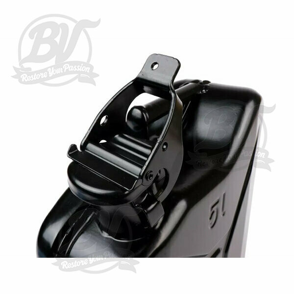 Porte bagages avant rabattable chromé, bidon d'essence de 5 litres noir inclus