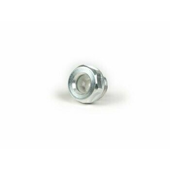 Bouchon de remplissage d'huile aluminium -GANTER-GRIFF- Lambretta LI, LIS, SX, TV (Serie 2-3), DL, GP, J, Lui - avec t&eacute;moin d'huile et joint