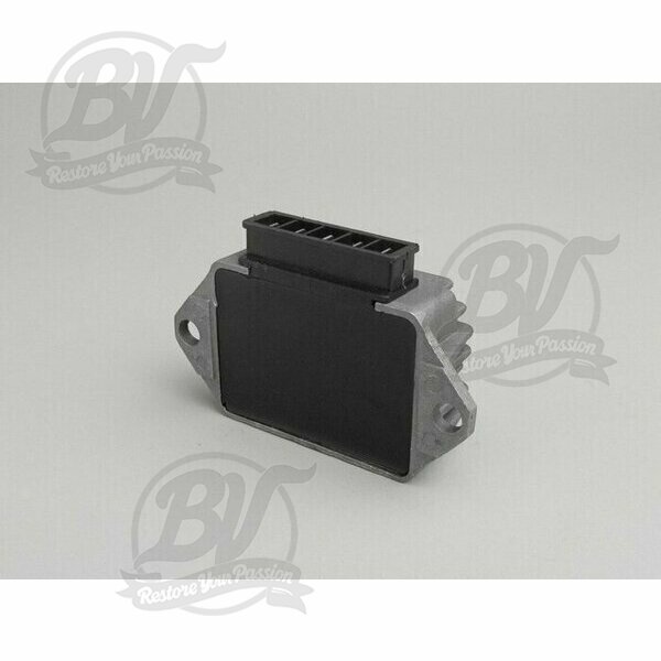 Régulateur de tension -5 broches 12V (G-G-B+-C-masse)- Vespa PX Elestart (à partir de l'année 1998), Cosa, Cosa2 Elestart, PK XL2 Elestart