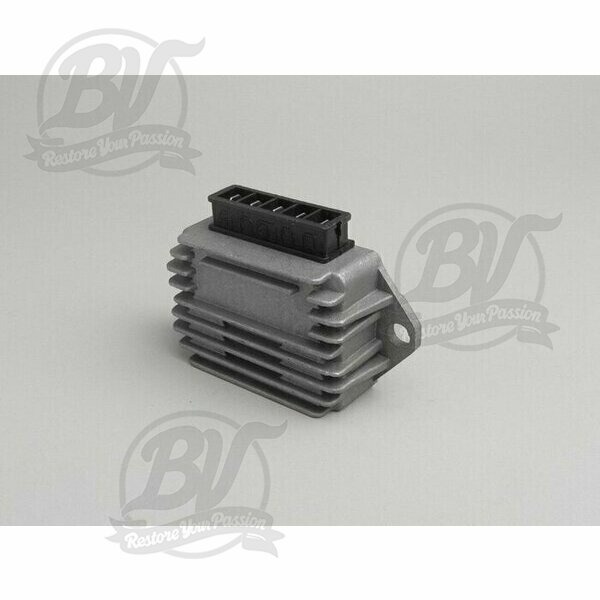 Régulateur de tension -5 broches 12V (G-G-B+-C-masse)- Vespa PX Elestart (à partir de l'année 1998), Cosa, Cosa2 Elestart, PK XL2 Elestart