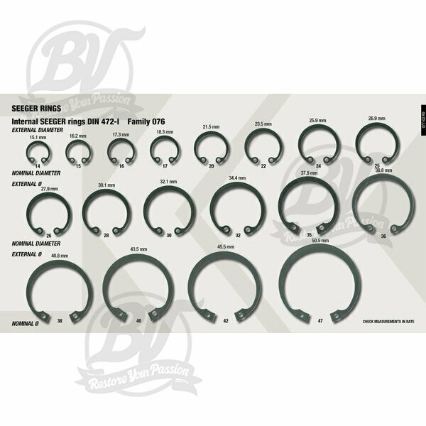 Circlips interne DIN472- Ø=40mm
